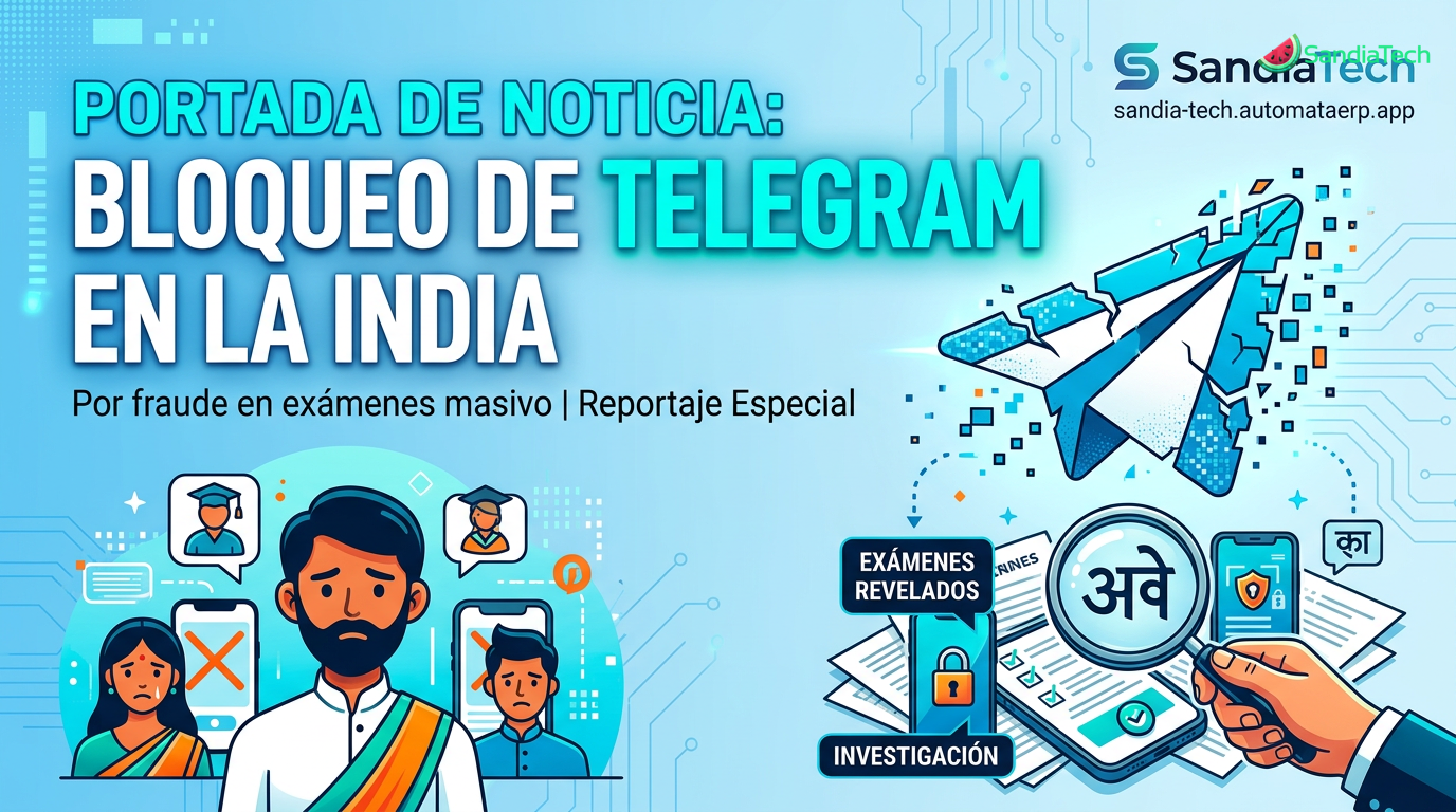 India ordena prohibición temporal de Telegram por preocupaciones de fraude en exámenes