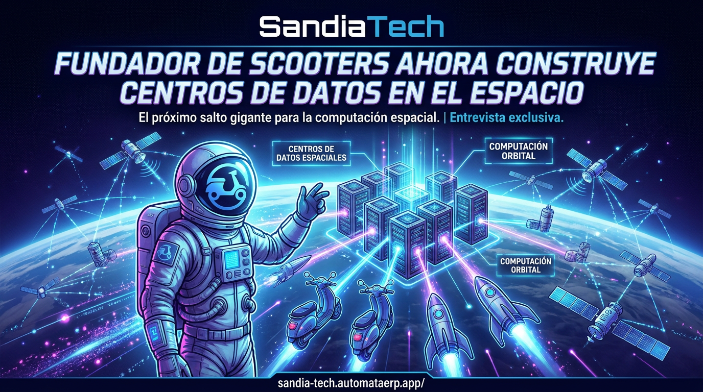 Cómo un fundador de monopatines eléctricos recaudó 5 millones de dólares para construir centros de datos en el espacio