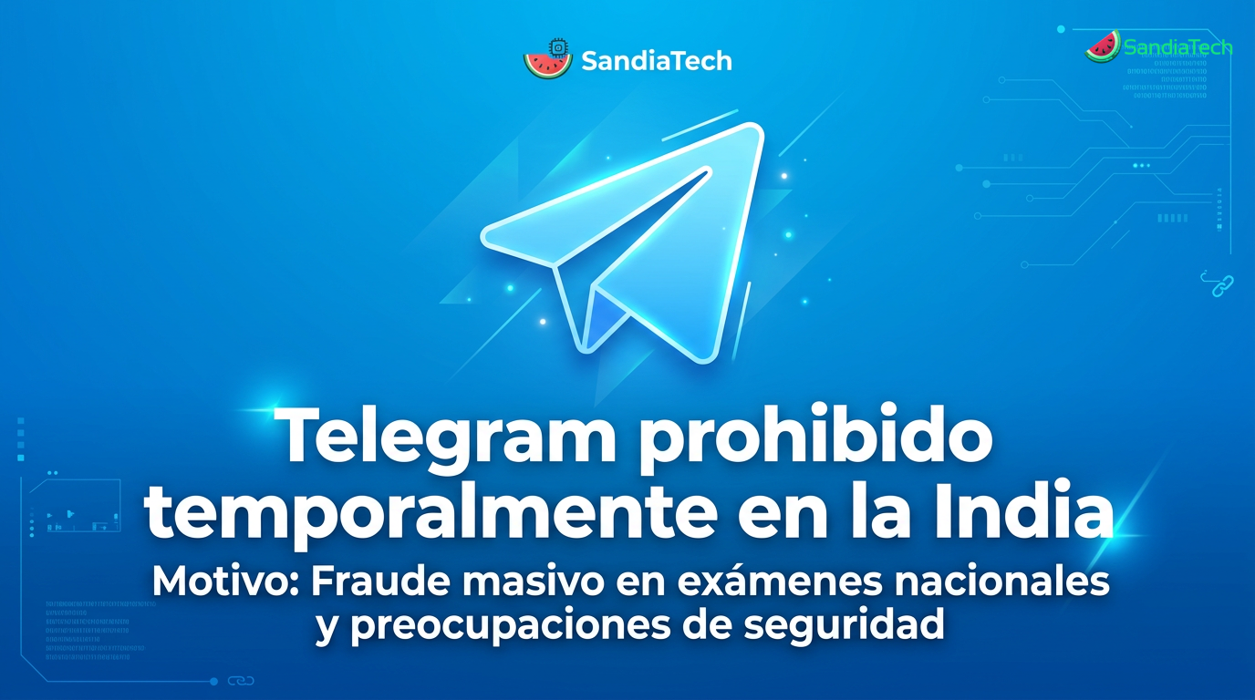 India ordena prohibición temporal de Telegram por fraude en exámenes