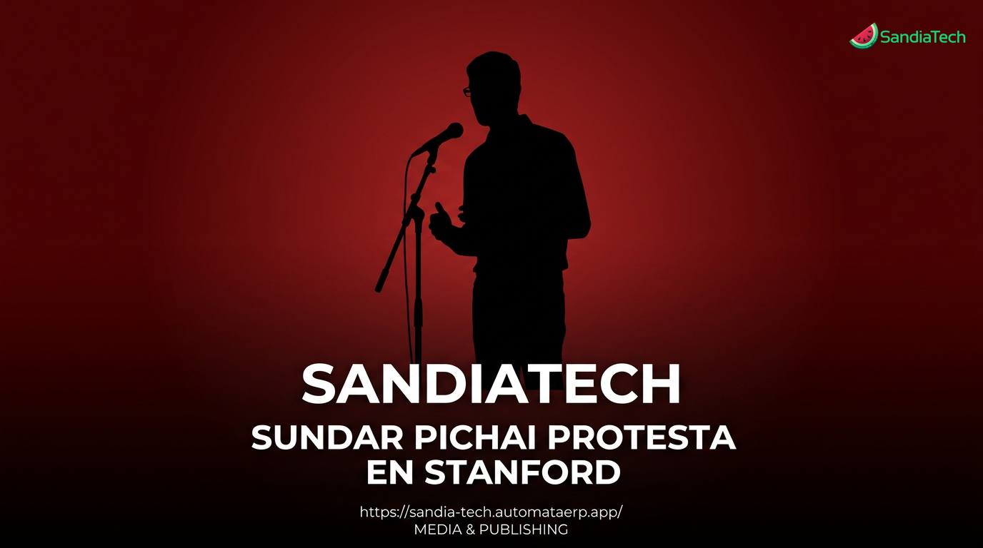 Sundar Pichai enfrenta abucheos y protesta en ceremonia de graduación de Stanford por vínculos de Google con Israel e ICE
