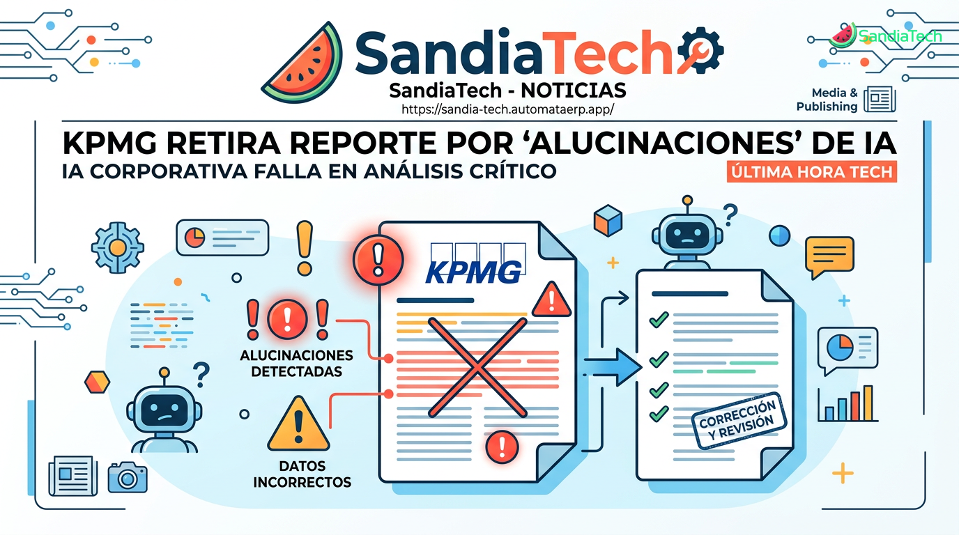 KPMG retira informe sobre IA después de descubrir alucinaciones en el contenido