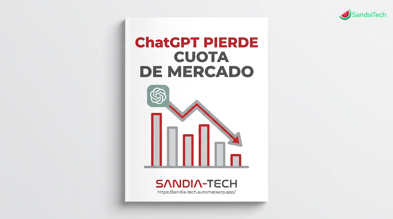 La cuota de mercado de ChatGPT cae por debajo del 50% por primera vez