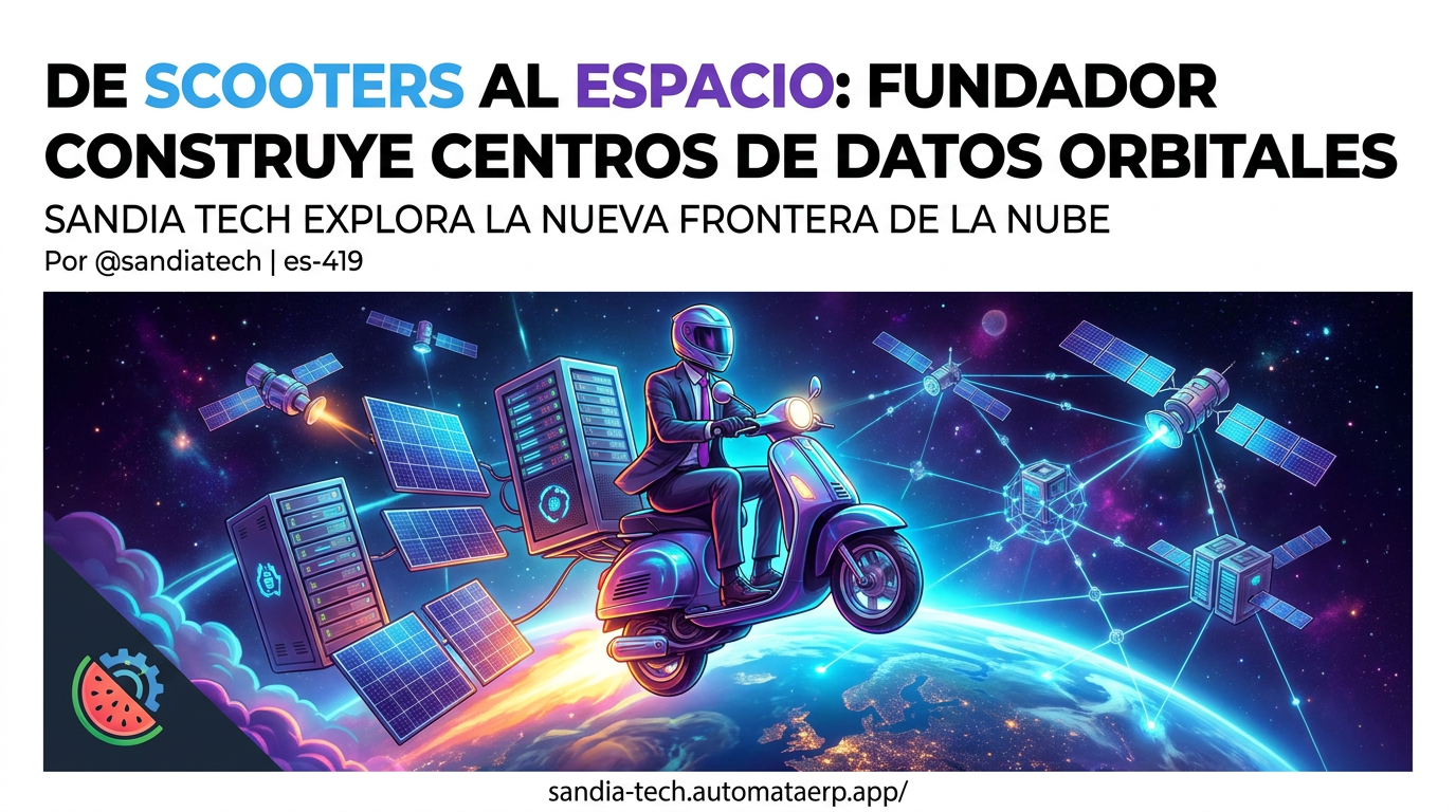 Como un fundador de scooters electricos recaudo 5 millones para construir centros de datos en el espacio