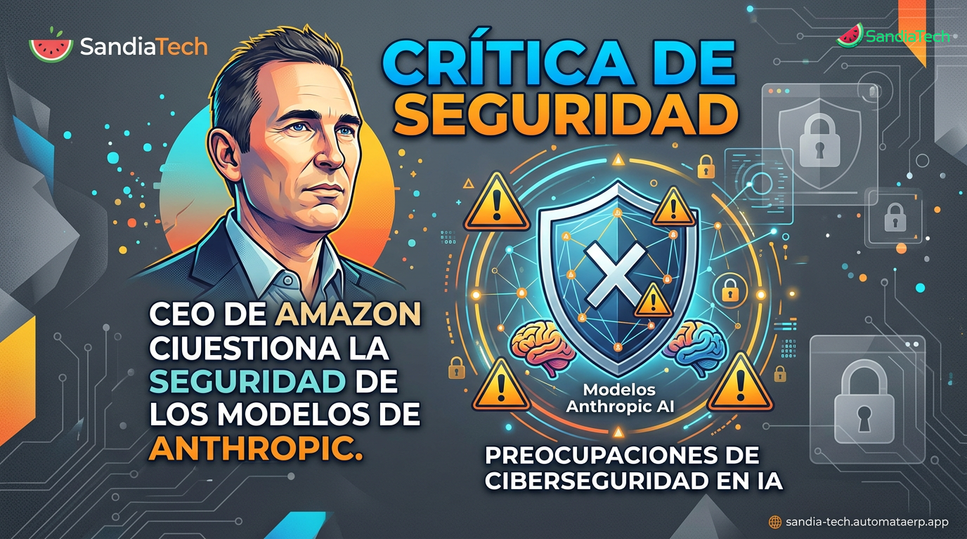 CEO de Amazon reportó preocupaciones de seguridad sobre modelos de Anthropic al gobierno